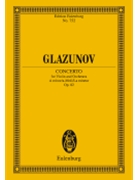 Violin Concerto in A Minor Op. 82 by Glazunov Alexander for Study Score