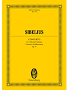 Violin Concerto Op. 47 by Sibelius Jean for Study Score