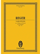 Mozart Variations Op. 132 by Reger Max for Study Score