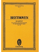 String Quartet Op. 130 in B-Flat Major by Beethoven Ludwig van - Wilhelm Altmann - for Study Score