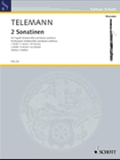2 Sonatinas by Telemann Georg Philipp - Delius - for Bassoon and Piano