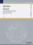 Concerto In E Minor by Benda F - Lebermann Walter - for Flute and Piano