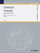 Four Sonatas Op. 1 by Stanley John - Weigart Bernhard - for