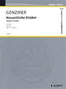 Neuzeitliche Etuden Volume 1 by Genzmer Harald - Modern Studies - for Flute Method