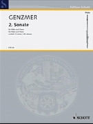 Sonata #2 In E Minor by Genzmer Harald for Flute and Piano