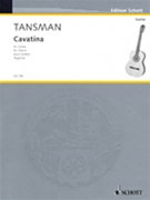 Cavatina (1951) by Tansman Alexandre - Segovia Andres - for