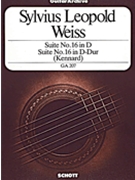 Suite No. 16 in D Major by Weiss Silvius Leopold - Kennard Deric - for