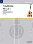 Four Sonatas for Guitar and Piano by Giordani Tommaso - Hugo Ruf - for