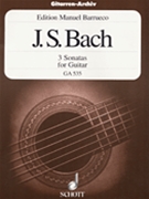 3 Sonatas for Guitar Solo by Bach Johann Sebastian - Barrueco Manuel - for