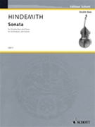 Sonata by Hindemith Paul for String Bass and Piano