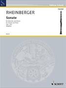 Sonata Opus 105a by Rheinberger Josef Gabriel - Stephen  Wolfgang - for Clarinet Solo