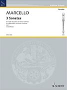 3 Recorder Sonatas Op. 2 by Marcello Benedetto for
