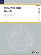 Concerto In F Major by Sammartini Giuseppe - Brinckmann / Mhor - for Soprano Recorder
