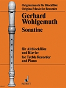 Sonatina for Treble Recorder and Piano by Wohlgemuth Gerhard for