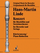 Concerto for Recorder and Strings by Linde Hans-Martin for
