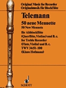 50 New Minuets by Telemann Georg Philipp for