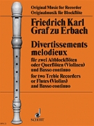 Divertissements 2 Rec/bc by Erbac Friedrich Karl for