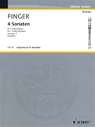 4 Sonatas by Finger Gottfried for