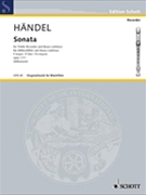Sonata in F Major Opus 1/11 Treble Recorder / Basso Continuo by Handel George Frideric for Rec /BC
