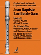Sonata No. 10 in D minor Op. 3 by Loeillet Jean-Baptiste for