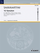 12 Sonatas Volume 3 by Sammartini Giuseppe for Performanc