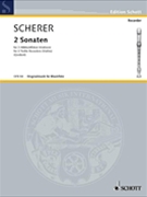 Sonatas 2 3 Alto Recorders by Scherer Johann for