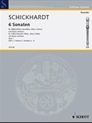 6 Sonatas Op. 1 Volume 2 by Schickhardt Johann Christian for