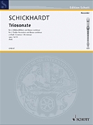 Sonata In E Minor Opus 16 #10 by Schickhardt Johann Christian for Instrument Trio
