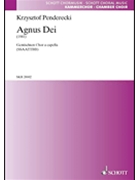 Agnus Dei (1981) by Penderecki Krzysztof for SATB divisi a cappella
