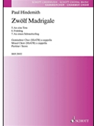 12 Madrigals Volume 2 by Hindemith Paul for SSATB