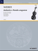 Andante & Hungarian Rondo by Weber Carl Maria von - Schunemann Georg - for Viola