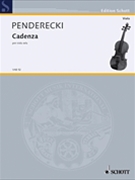 Cadenza by Penderecki Krzysztof for Viola and Piano