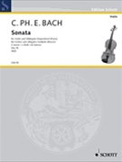 Sonata In C Minor by Bach Carl Philipp Emanuel - Ruf Hugo - for Violin and Piano