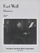 Intermezzo by Weill for Piano
