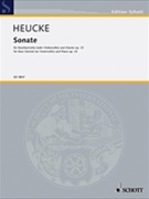 Sonata Opus 23 by Heucke Stefan for Bass Clarinet and Piano