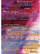 Music Paper - 12 System (100 Sheets) by for