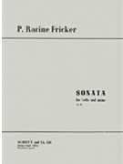 Cello Sonata Op. 28 by Fricker Peter Racine for