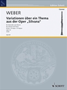 Variations On A Theme From silvana by Weber Carl Maria von - Veit Joachim - for Clarinet