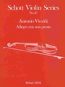 Allegro Ma Non Presto Vn/pf by Vivaldi Antonio Lucio for