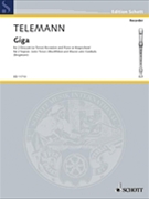 Giga 2 Rec/pf **pop** by Telemann Georg Philipp for