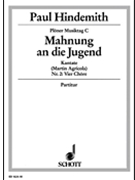 Mahnung an die Jugend by Hindemith Paul for Full Score