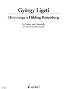 Hommage A Hilding Rosenberg by Ligeti Gyorgy for Str Duet