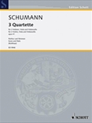 3 Quartets Op. 41 by Schumann Robert for Score