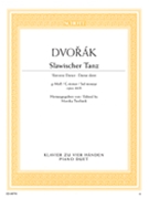Slavonic Dance Opus 46/8 by Dvorak Antonin for 1 Piano 4 Hands