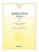 Melodie Opus 3 #1 by Rubinstein Anton - Birtel Wolfgang - for Violin and Piano