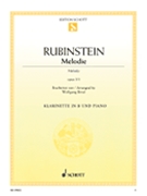Melody Opus 3 #1 by Rubenstein Anton - Birtel Wolfgang - for Clarinet Solo