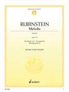 Melody Opus 3 #1 by Rubenstein Anton - Birtel Wolfgang - for French Horn and Piano
