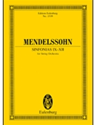 Sinfonias IX-XII by Mendelssohn Felix for Mini Score