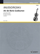 Air De Boris Godounov by Mussorgsky Modest - Duskin Samuel - for Violin and Piano