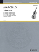2 Sonatas #1 F Major; #4 G Minor by Marcello Benedetto - Darmstadt and Klepper - for Cello w/ct